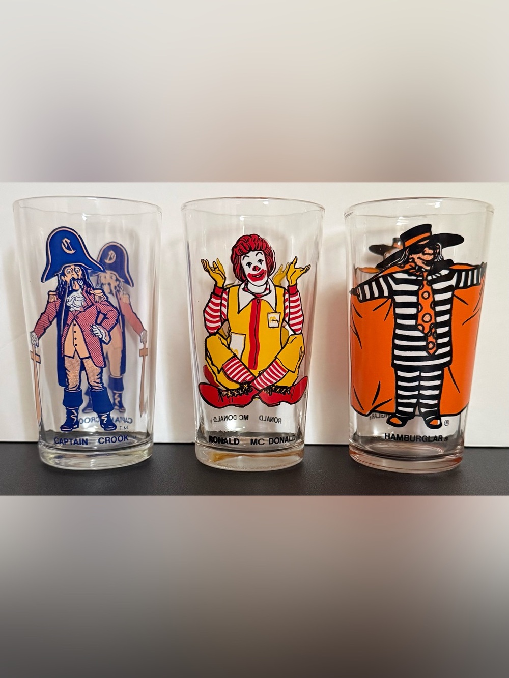 Vintage McDonald’s glasses -set of 3